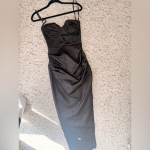 Black house of CB Long slit dress